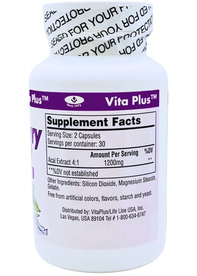 Vita Plus supplement bottle with label