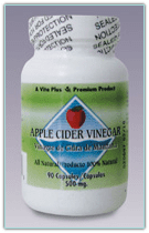 Apple cider vinegar capsules bottle.