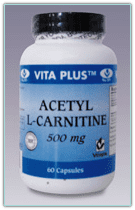 Vita Plus Acetyl L-Carnitine bottle.