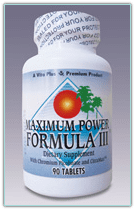 Dietary supplement bottle with label design.
