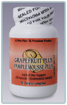 Grapefruit Plus dietary supplement bottle.
