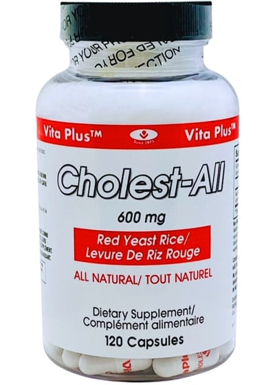 Cholest-All red yeast rice supplement bottle