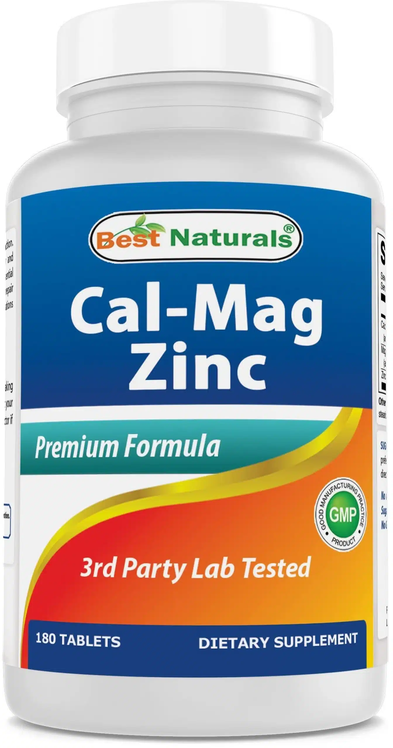 Best Naturals Cal-Mag Zinc supplement bottle