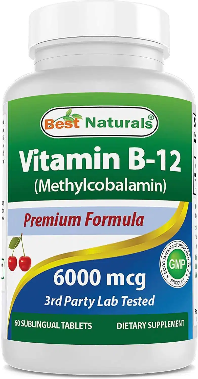Best Naturals Vitamin B12 6000 mcg bottle