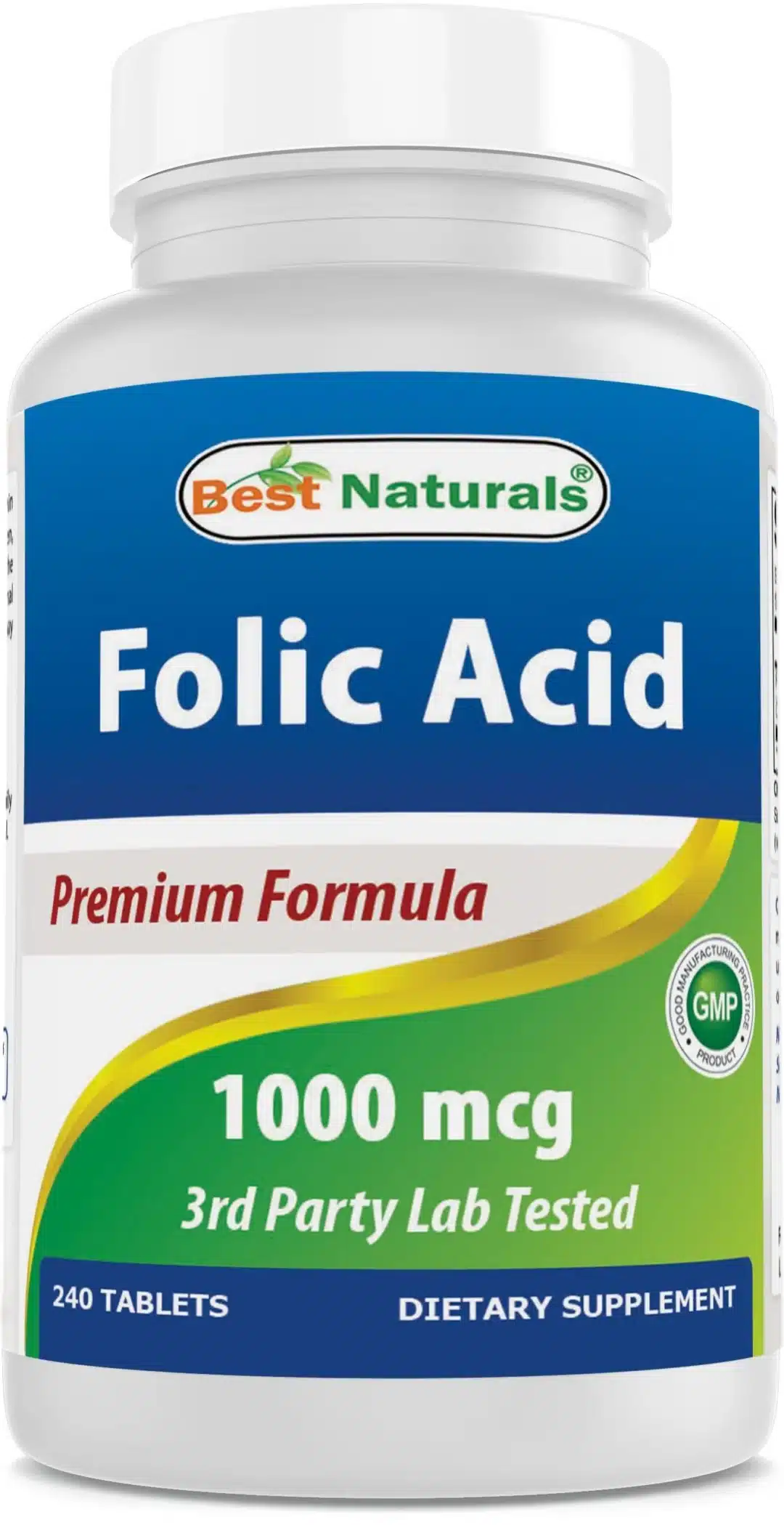 Best Naturals Folic Acid 1000 mcg 240 Tablets