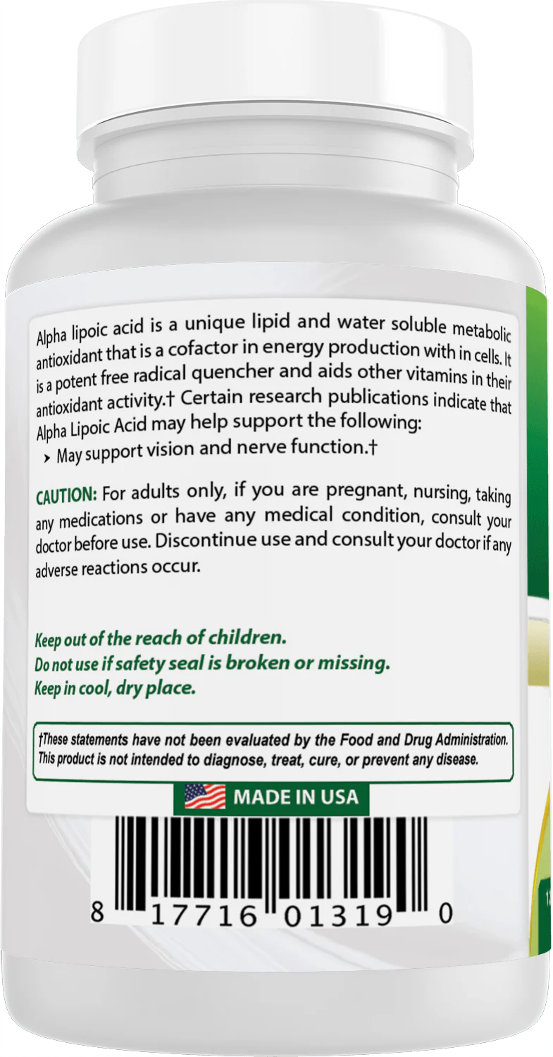 Best Naturals Alpha Lipoic Acid 200mg 120 Capsules - Image 4