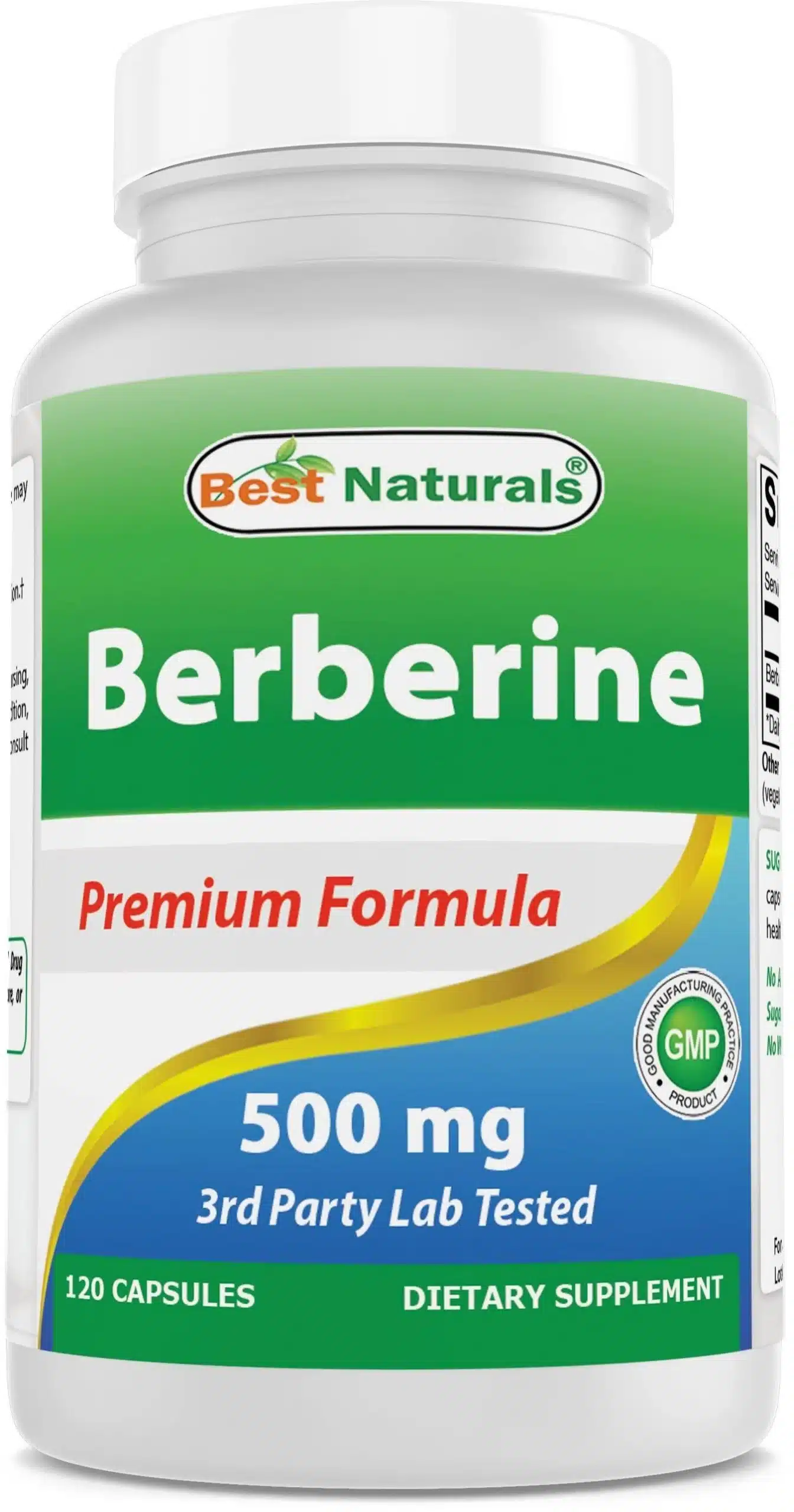 Best Naturals Berberine 500 mg 120 Capsules