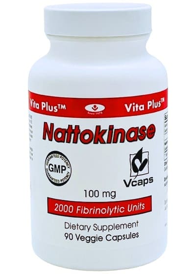 Vita Plus Nattokinase 2000 FU 90 Veggie Capsules